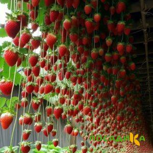 Клубника ампельная Анастасия купить по цене от 370р. в интернет-магазине «Посадика» с доставкой почтой в в Новоалександровске и по всей России – [изображение №1].